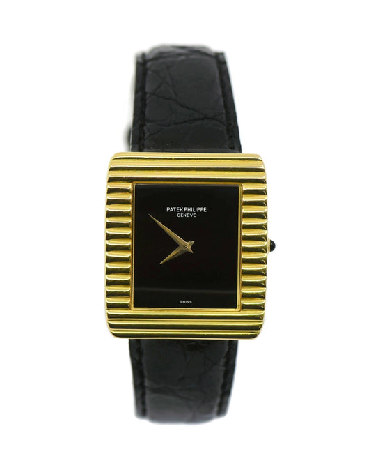 Patek Philippe Gondolo Onyx 18K Yellow Gold Watch 3633