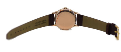 Movado Day Date Calendar 14K Rose Gold Watch