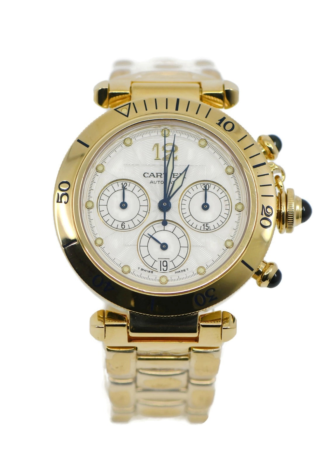 Cartier Pasha Chronograph 18K Yellow Gold Watch W3014051