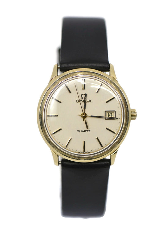 Omega Vintage Two Tone Stainless Steel Watch 196.0119