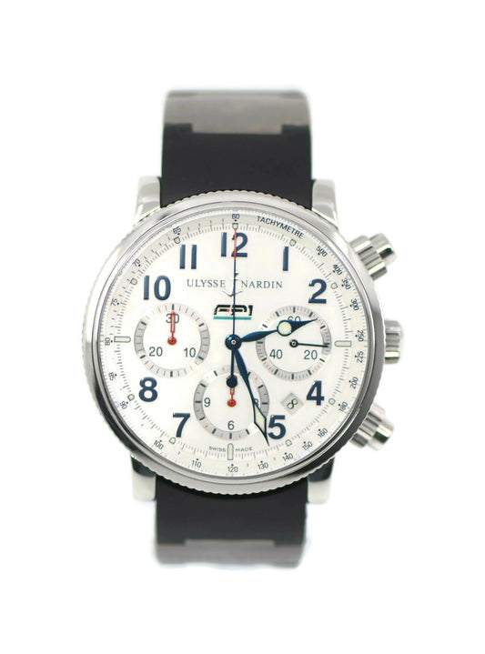 Ulysse Nardin Marine Chronograph Stainless Steel Watch 353-88