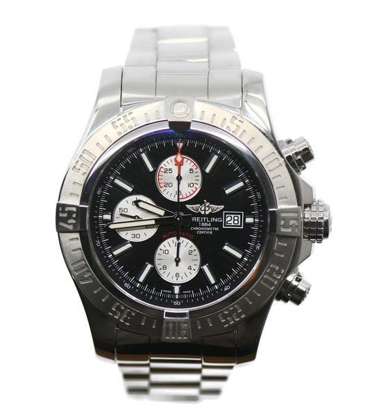 Breitling Super Avenger II Chronograph Stainless Steel Watch A13371