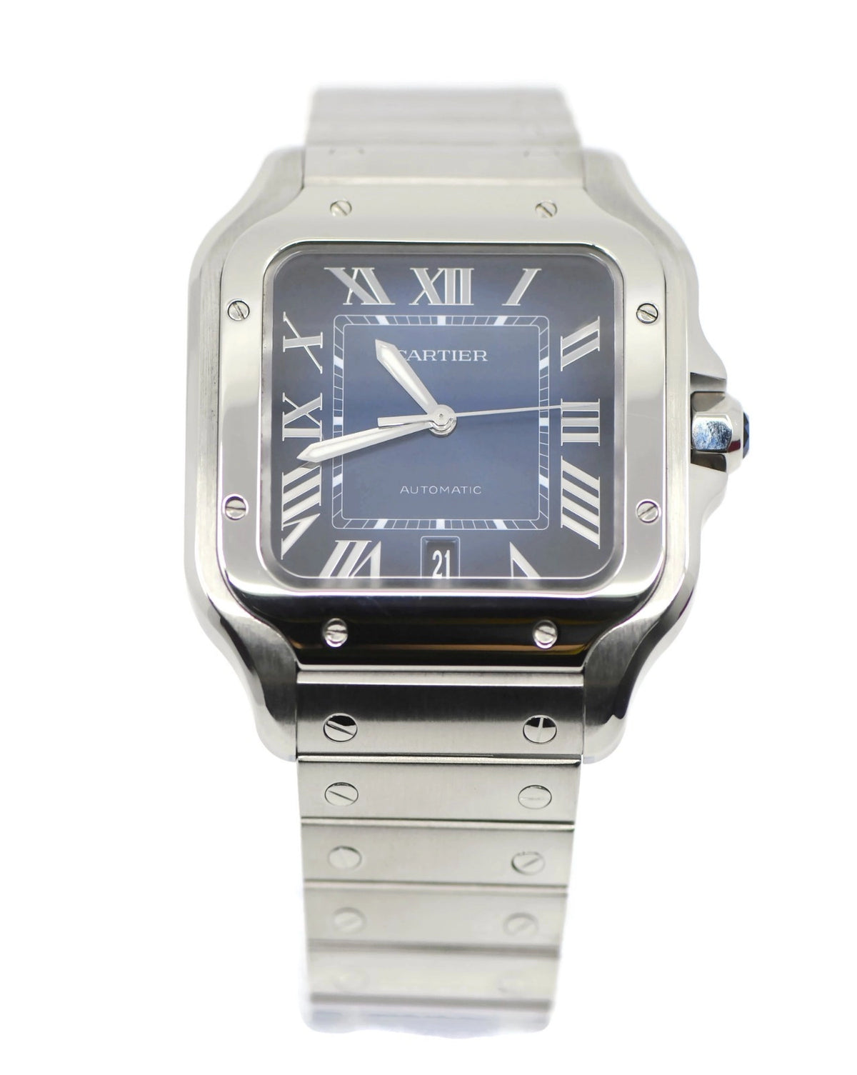 Cartier Santos Large Stainless Steel Watch WSSA0071