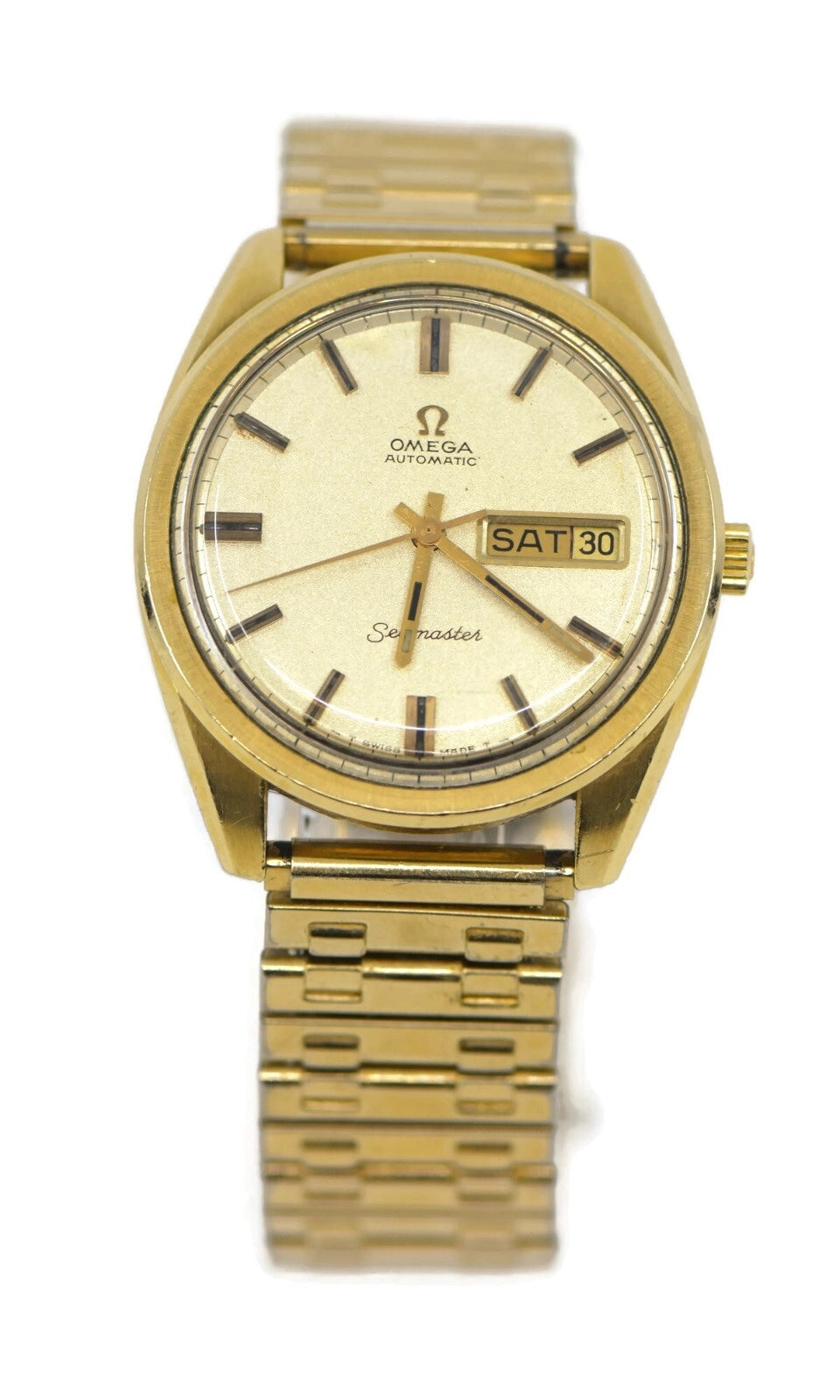 Omega Seamaster Day Date Stainless Steel Watch 168.032