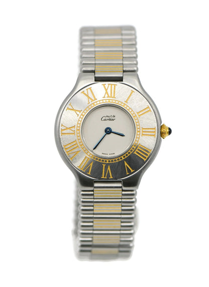 Cartier Must 21 Two Tone Stainless Steel Watch