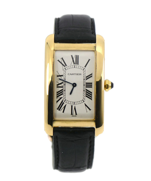 Cartier Tank Americaine Jumbo 18K Yellow Gold Watch W2601256