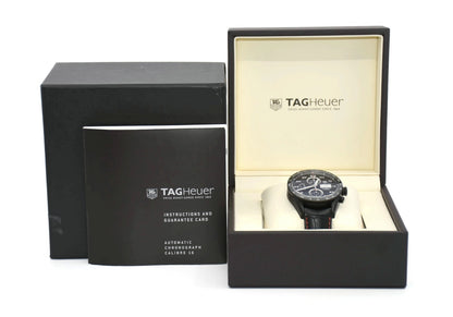 Tag Heuer Carrera Chronograph Black Titanium Watch CV2A81