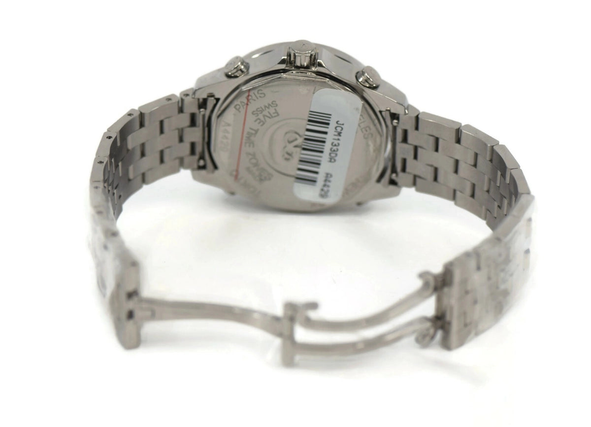 Jacob & Co Five Timezone Diamond Stainless Steel Watch JCM-133DA