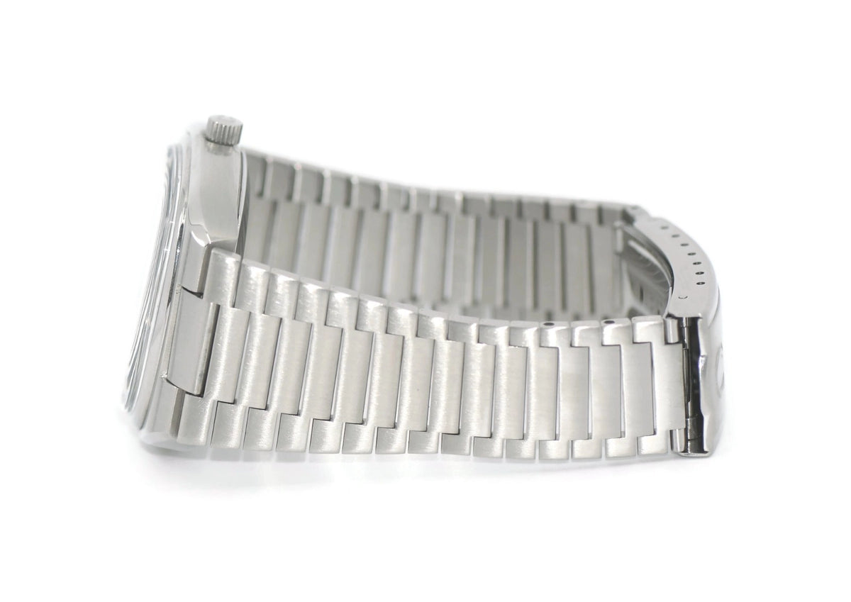 Omega Seamaster Day Date Stainless Steel Watch 166.0213