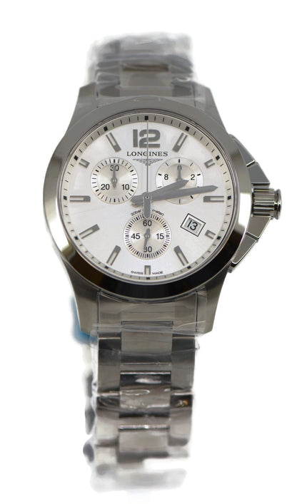 Longines Conquest Stainless Steel Watch L3.379.4.76.6