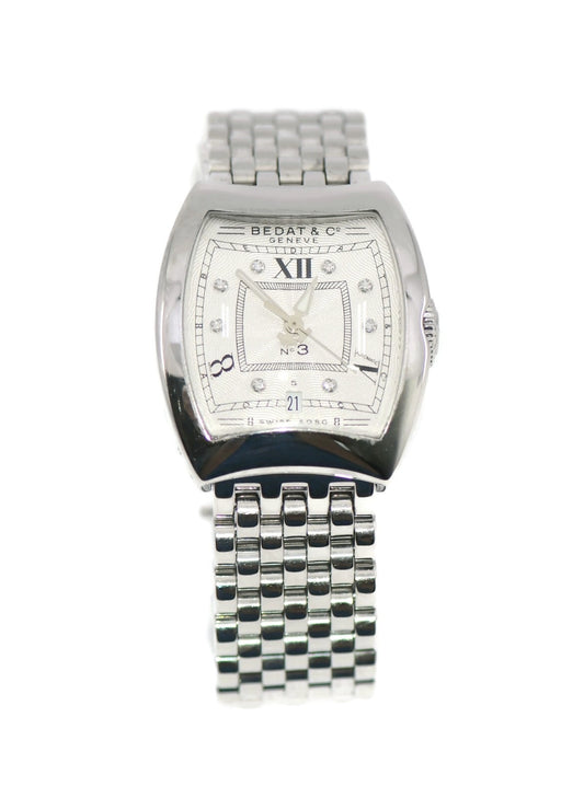 Bedat & Co No 3 Diamond Stainless Steel Watch 314