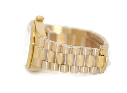 Rolex Day Date Bark 18K Yellow Gold Watch 18078