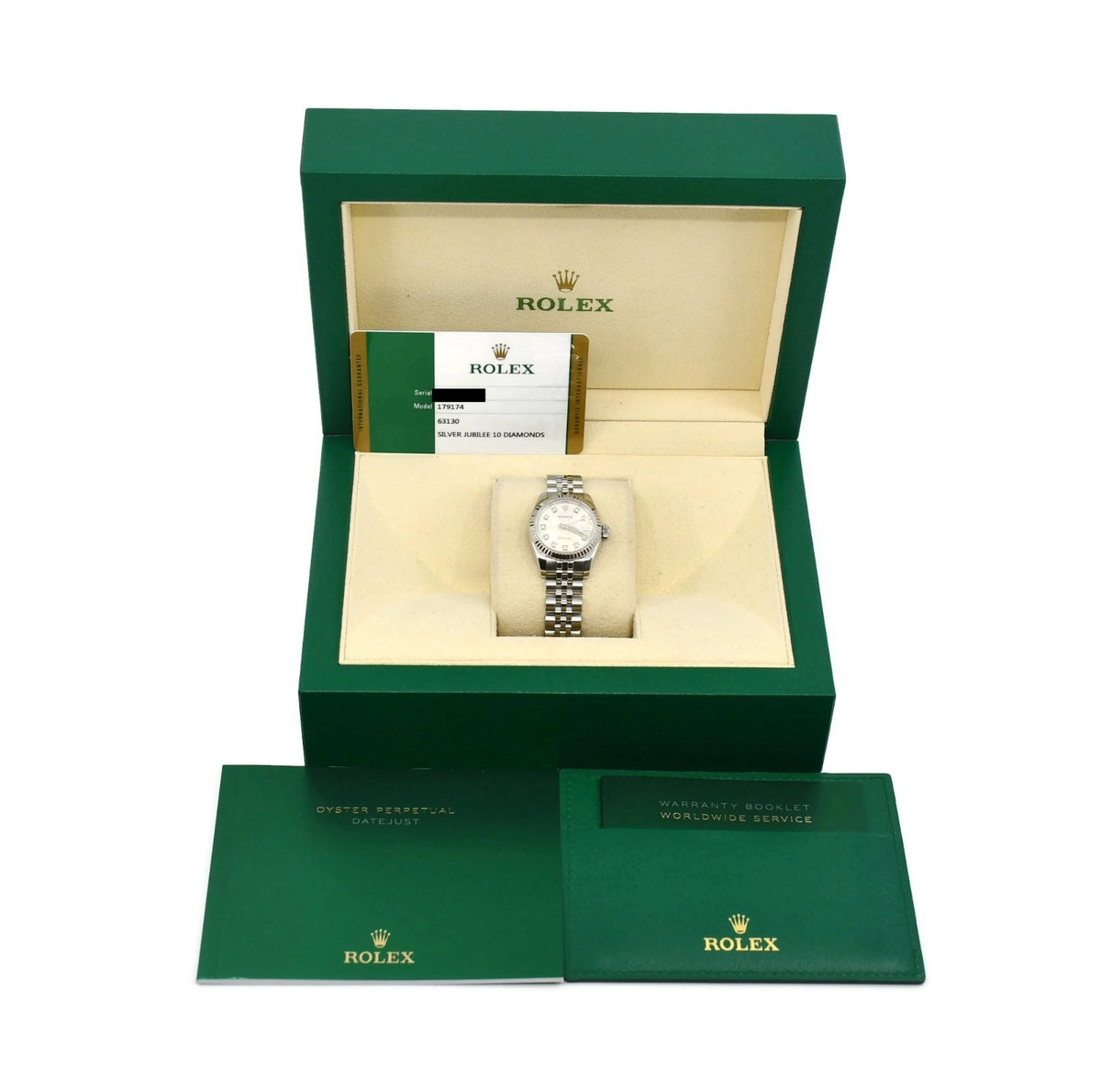 Rolex Datejust Diamond Stainless Steel Watch 179174