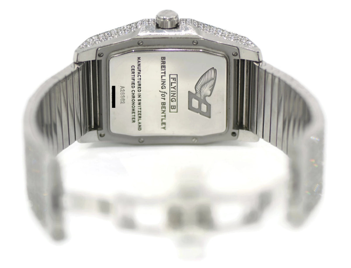 Breitling Bentley Flying B Diamond Stainless Steel Watch A28362