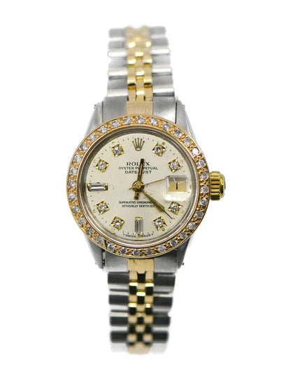 Rolex Datejust Diamond 18K/Stainless Steel Watch 6517