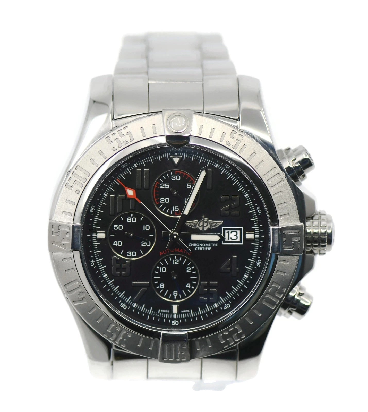 Breitling Super Avenger II Chronograph Stainless Steel Watch A13371