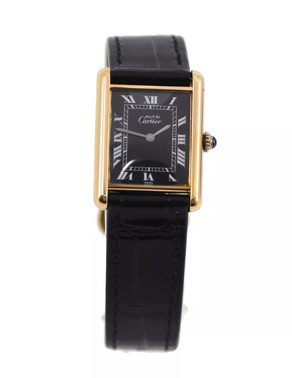 Cartier Tank Must Gold Plated Sterling Silver Watch