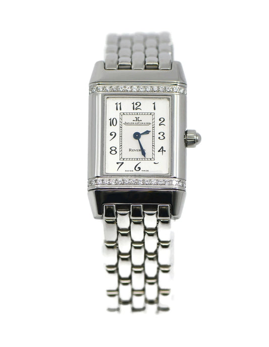 Jaeger LeCoultre Florale Reverso Diamond Stainless Steel Watch Q2658120