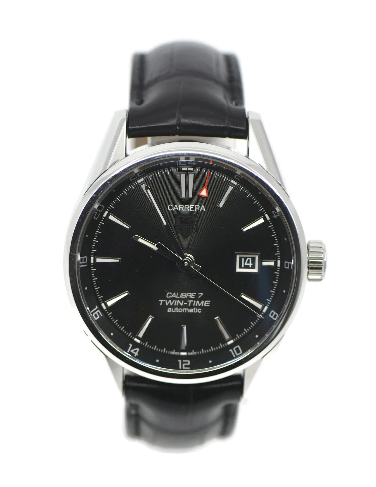 Tag Heuer Carrera Twin Time Stainless Steel Watch WAR2010