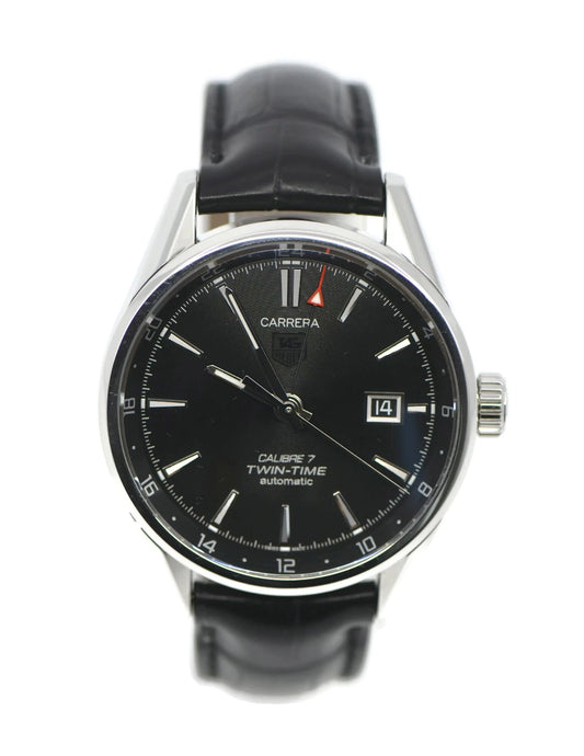 Tag Heuer Carrera Twin Time Stainless Steel Watch WAR2010