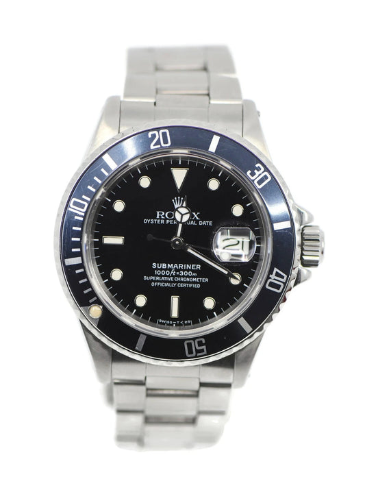 Rolex Submariner Stainless Steel Watch 168000