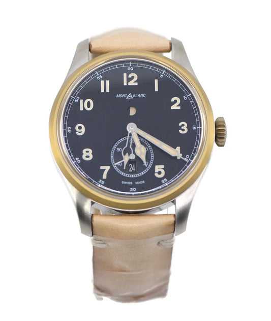 Montblanc 1858 Dual Time Stainless Steel Watch 116479