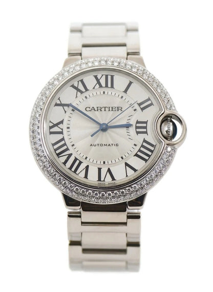 Cartier Ballon Bleu Diamond 18K White Gold Watch WE9006Z3