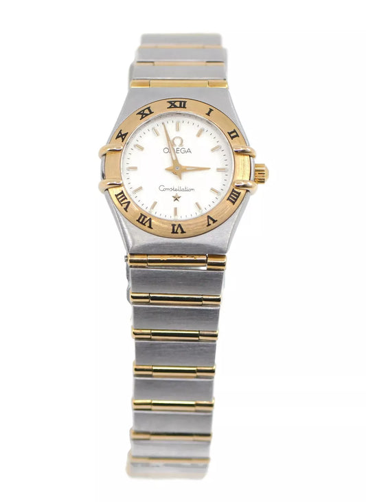 Omega Constellation Two Tone Stainless Steel Watch
