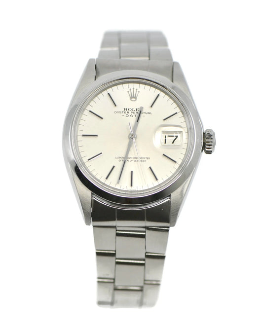 Rolex Oyster Perpetual Date Stainless Steel Watch 1500