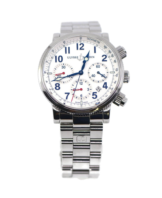 Ulysse Nardin Marine Chronograph Stainless Steel Watch 353-88