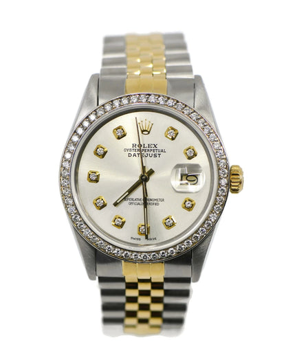 Rolex Datejust Diamond 18K/Stainless Steel Watch 16013
