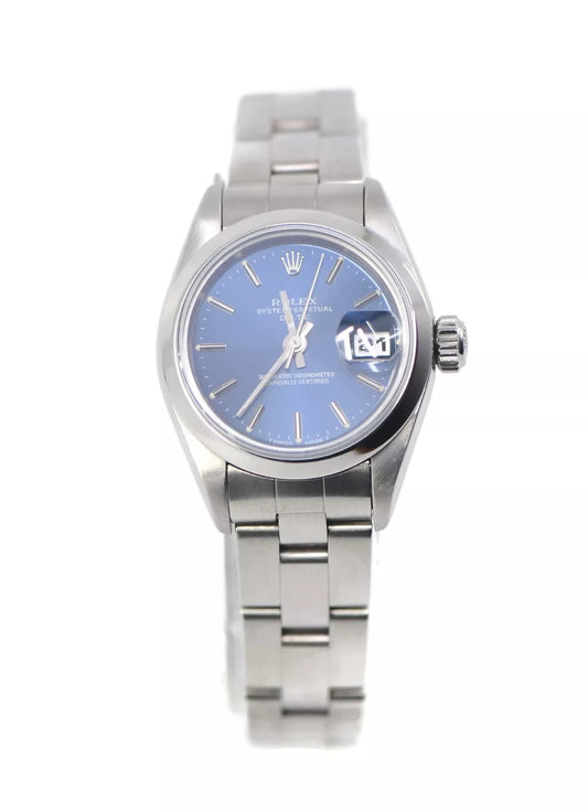 Rolex Oyster Perpetual Date Stainless Steel Watch 69160