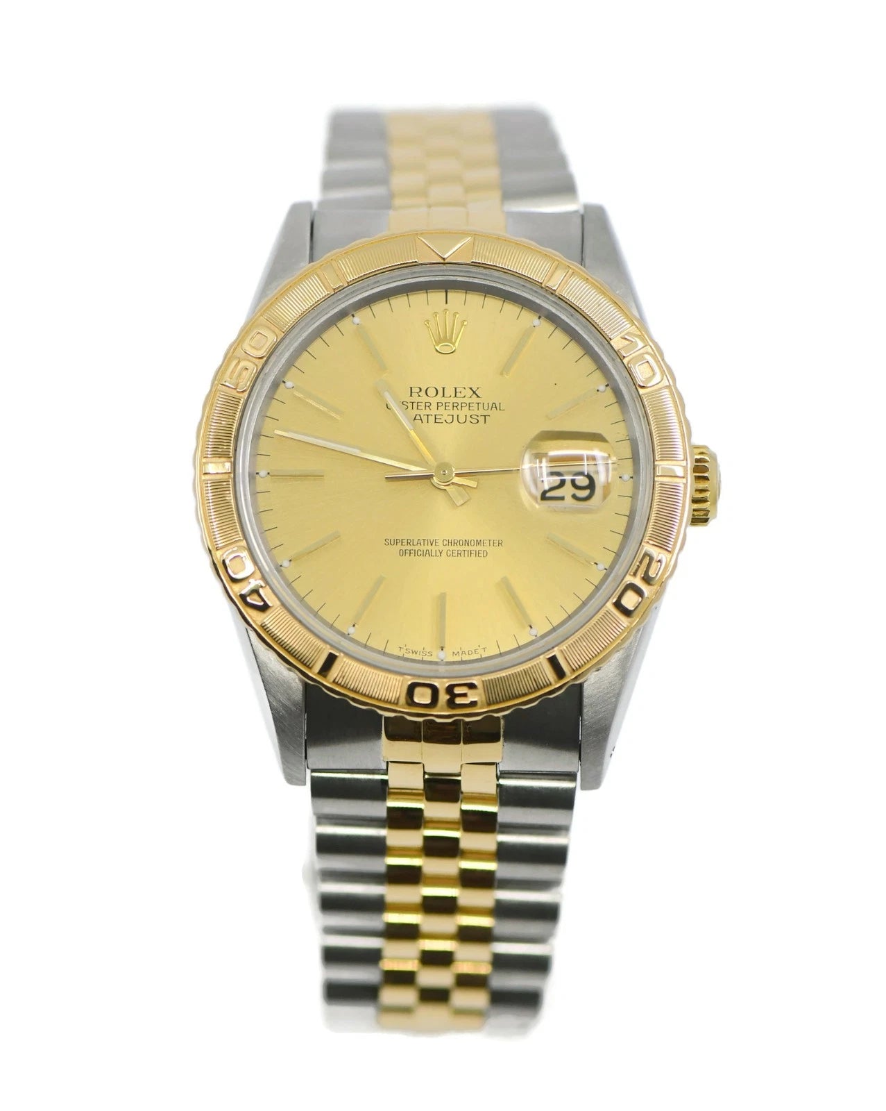 Rolex Datejust Turn-O-Graph 18K/Stainless Steel Watch 16263