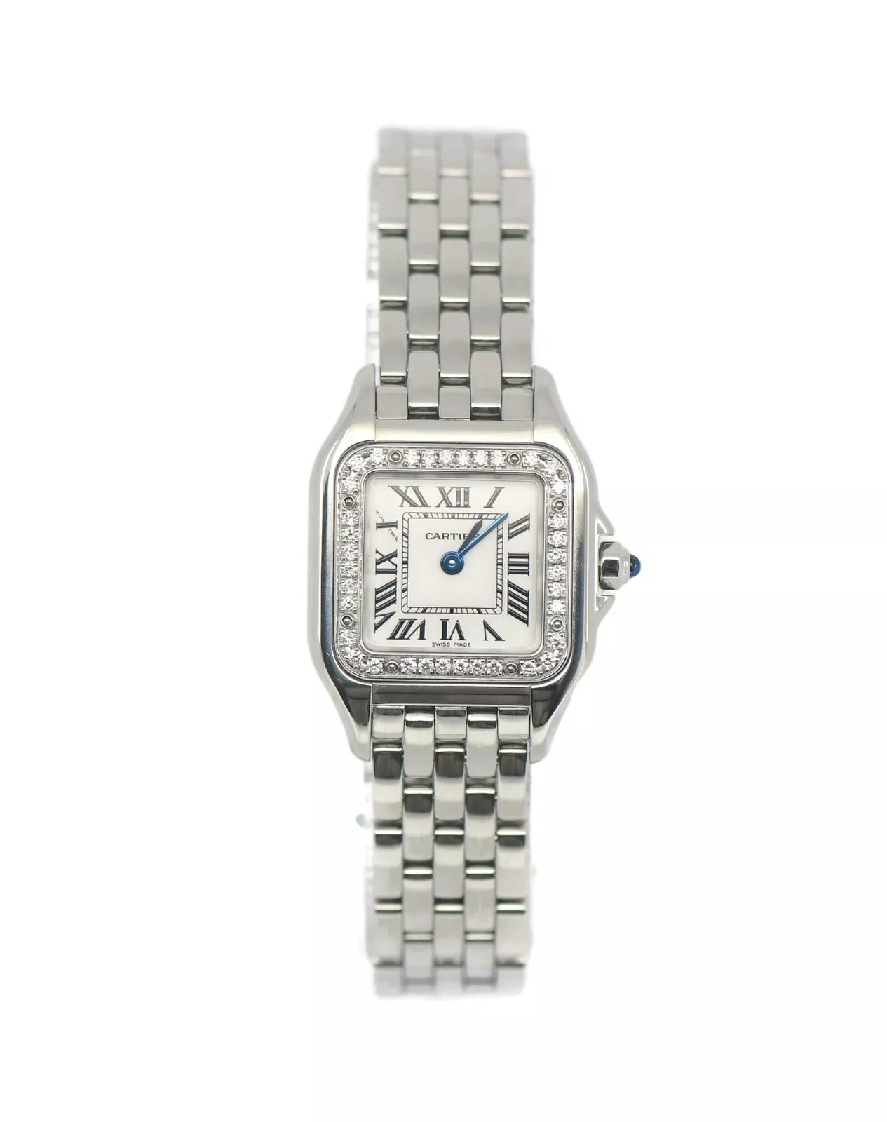 Cartier Panthere Diamond Stainless Steel Watch W4PN0007