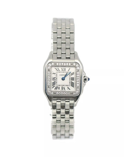 Cartier Panthere Diamond Stainless Steel Watch W4PN0007