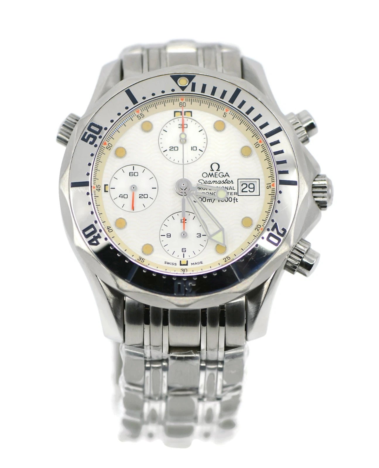 Omega Seamaster Chronograph Stainless Steel Watch 2598.20