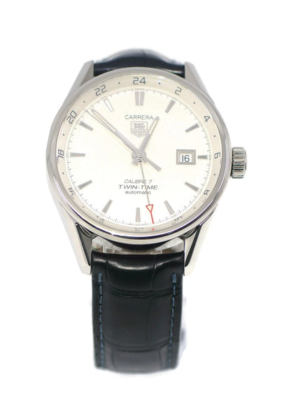 Tag Heuer Carrera Twin Time Stainless Steel Watch WAR2011