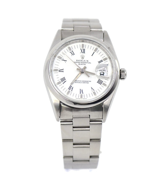 Rolex Oyster Perpetual Date Stainless Steel Watch 15210