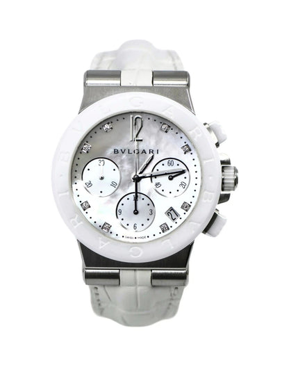 Bulgari Bvlgari Diagono Diamond Stainless Steel Watch DG37