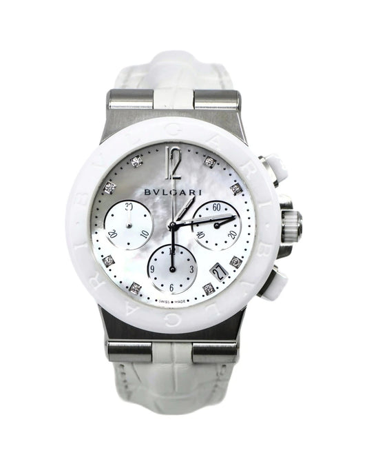 Bulgari Bvlgari Diagono Diamond Stainless Steel Watch DG37