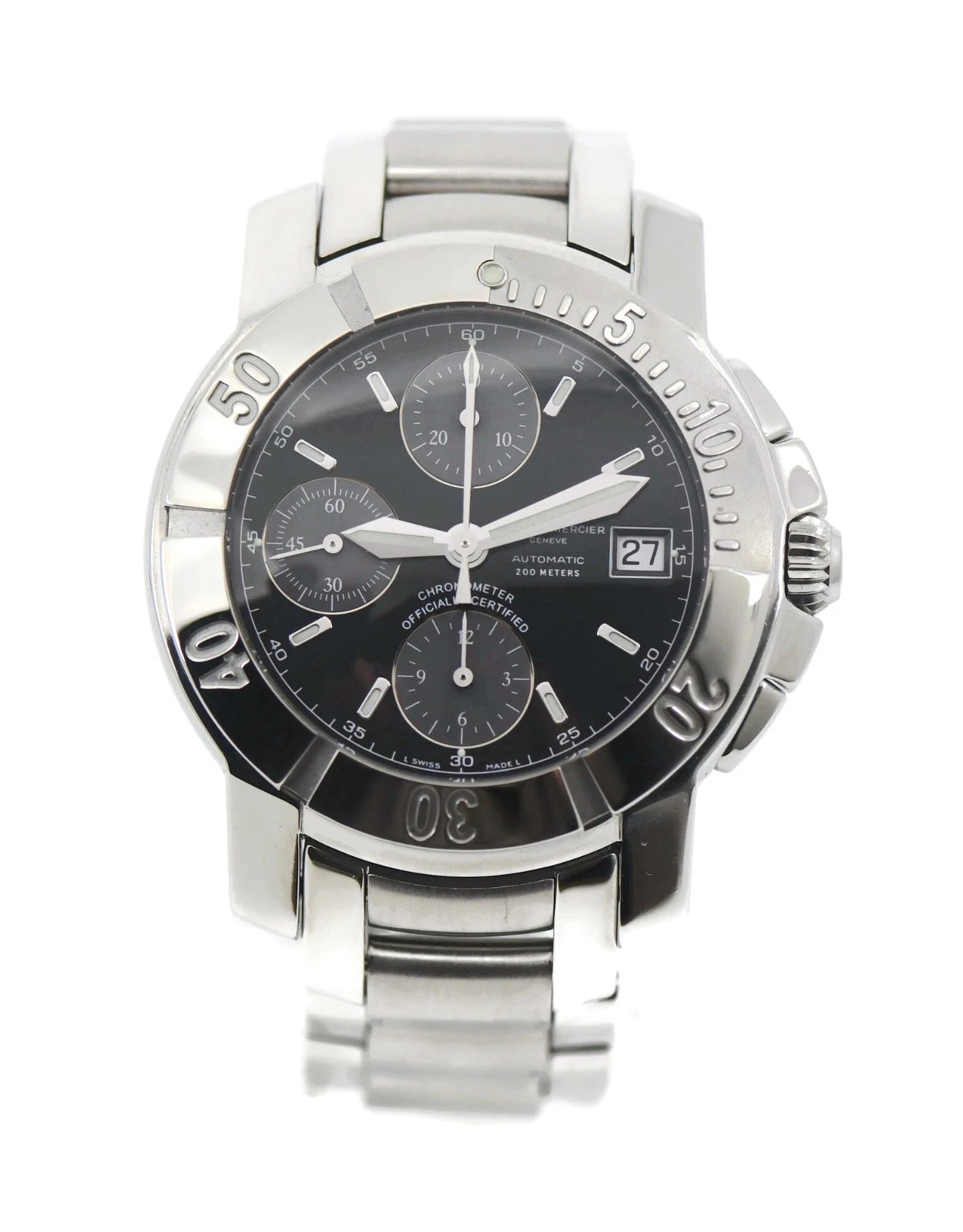 Baume & Mercier Capeland Chronograph Stainless Steel Watch 65352