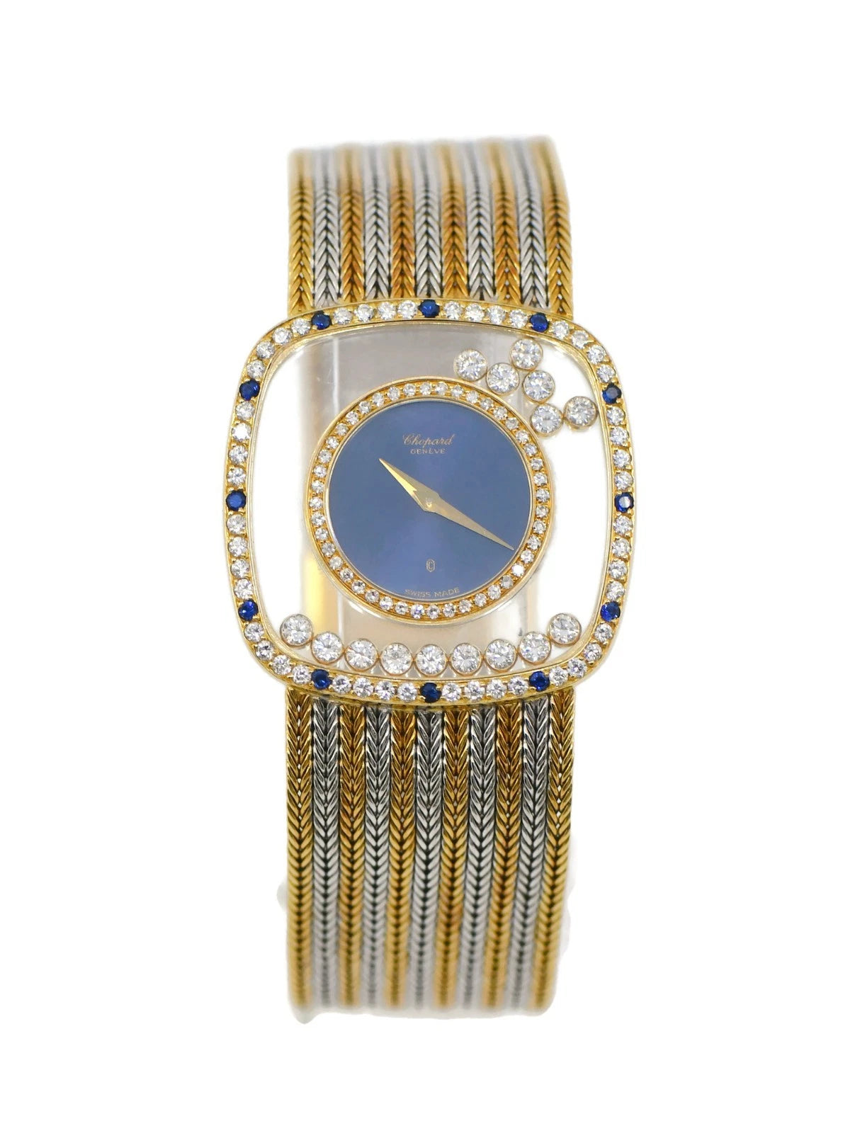 Chopard Happy Diamonds 18K Tri Color Gold Watch 2186