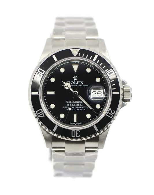 Rolex Submariner Stainless Steel Watch 16610