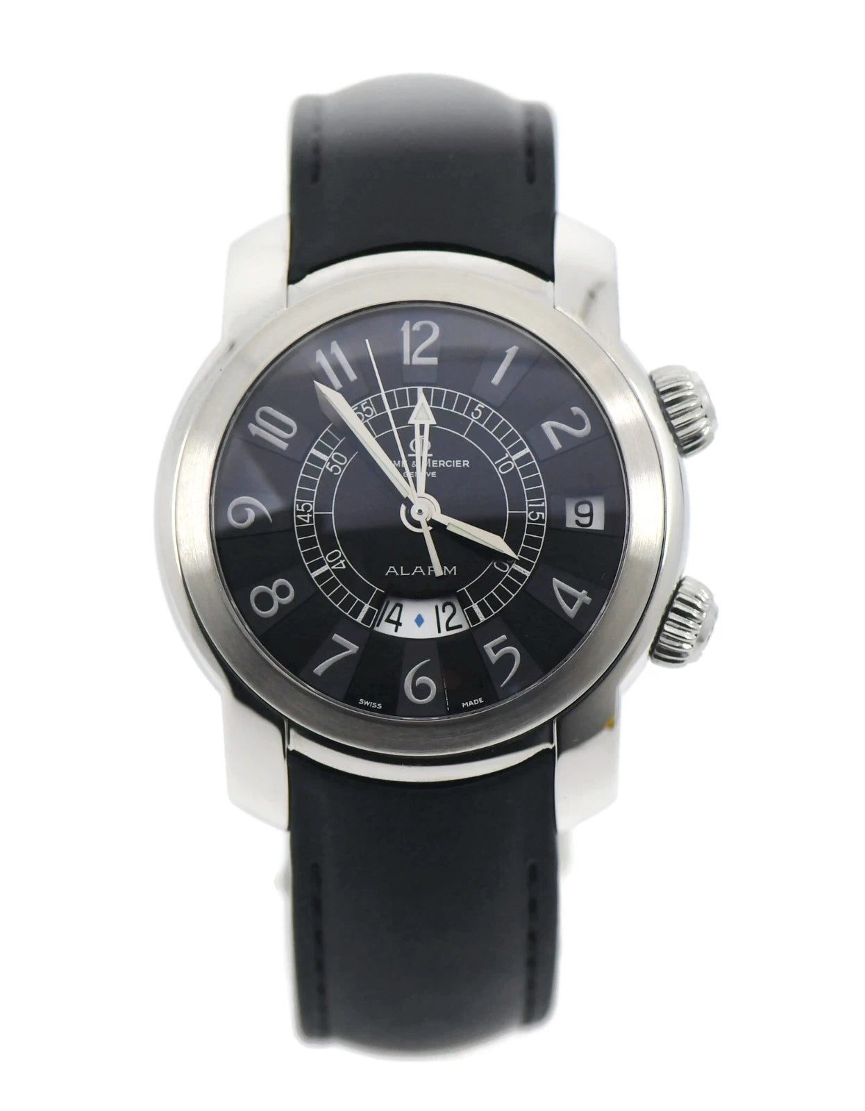 Baume & Mercier Capeland Alarm Stainless Steel Watch 65322
