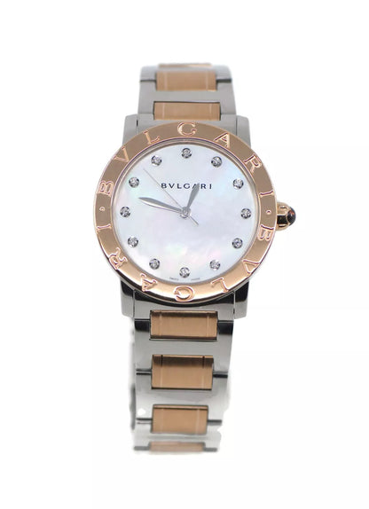 Bulgari Bvlgari Diamond 18K/Stainless Steel Watch BBLP33SG