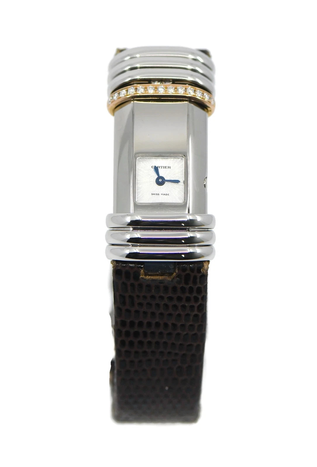 Cartier Declaration Diamond Stainless Steel Watch WT000830