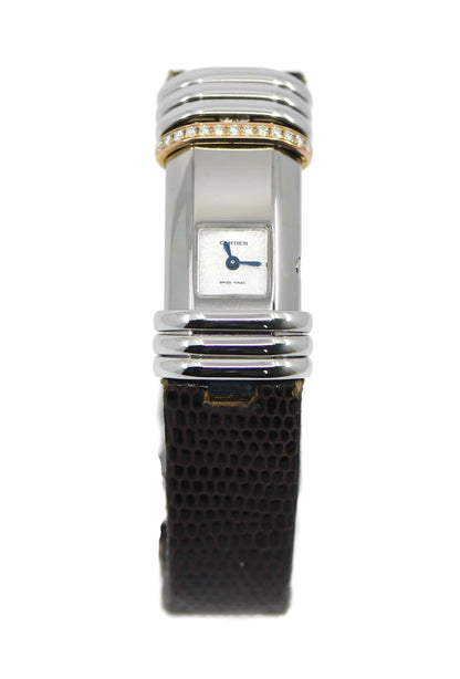 Cartier Declaration Diamond Stainless Steel Watch WT000830