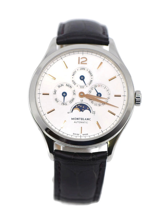 Montblanc Heritage Annual Calendar Stainless Steel Watch 112534