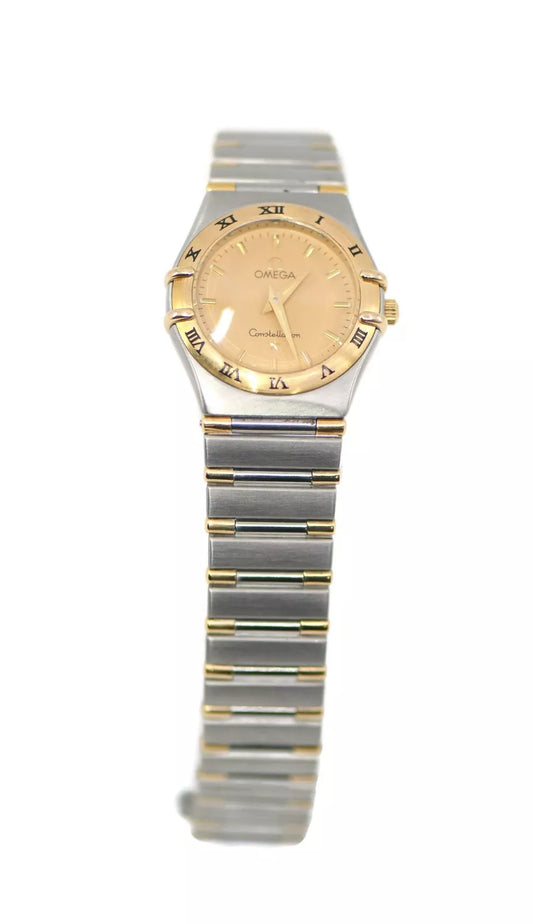 Omega Constellation Two Tone Stainless Steel Watch