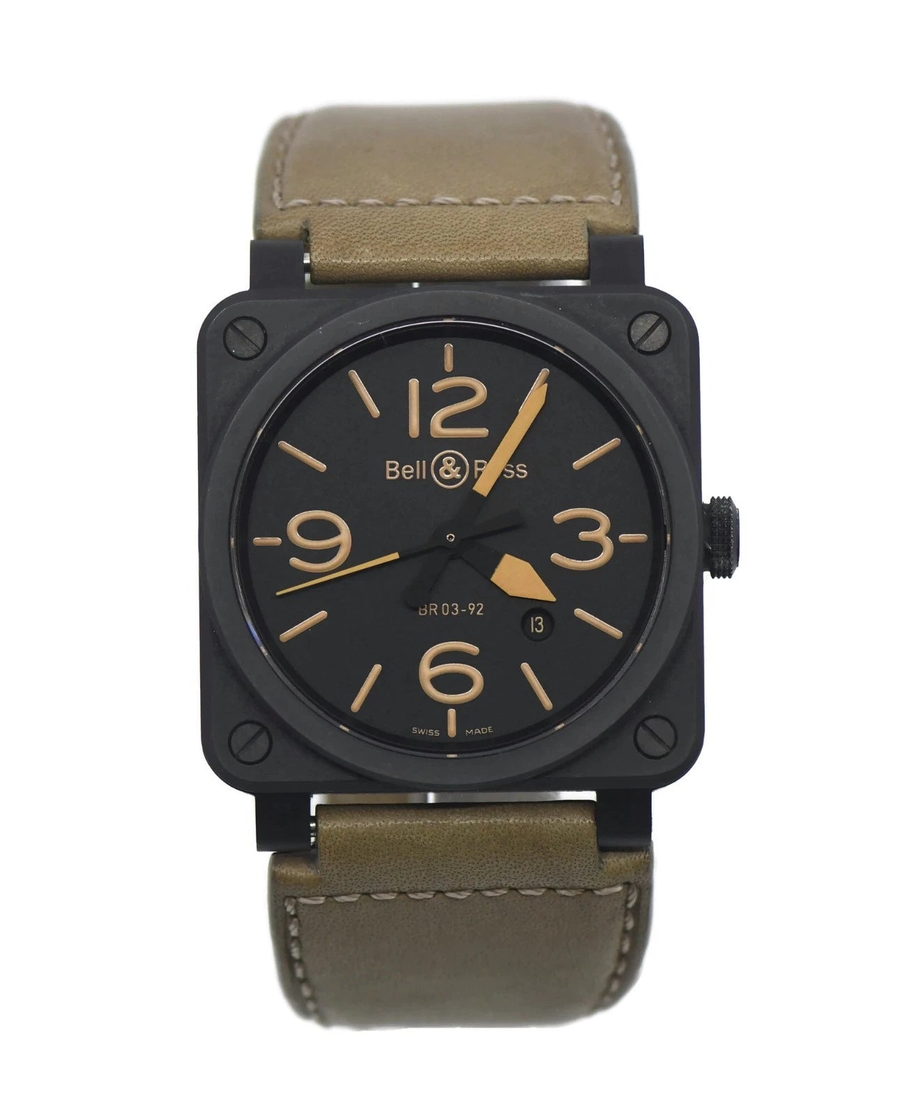 Bell & Ross Aviation Heritage Ceramic Watch BR0392CBL